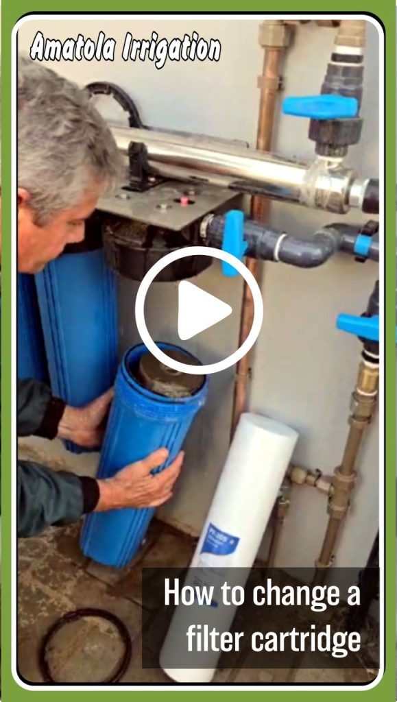 Amatola Irrigation explains ow to correctly replace a water filter cartridge